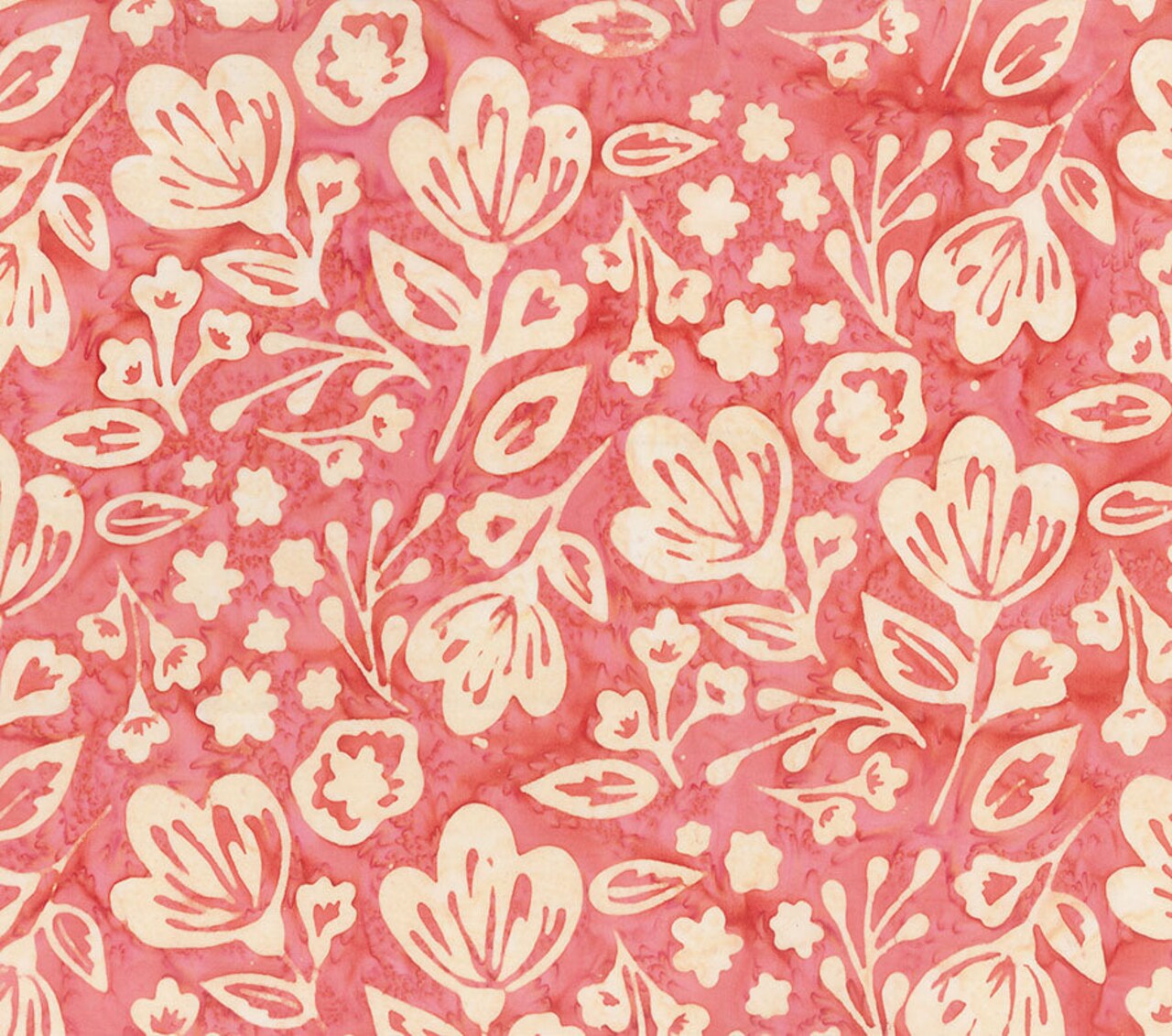 Fabric Northcott Sweet Pink Main Flower Blossom Banyan Batiks by the Quarter Yard 83490-22